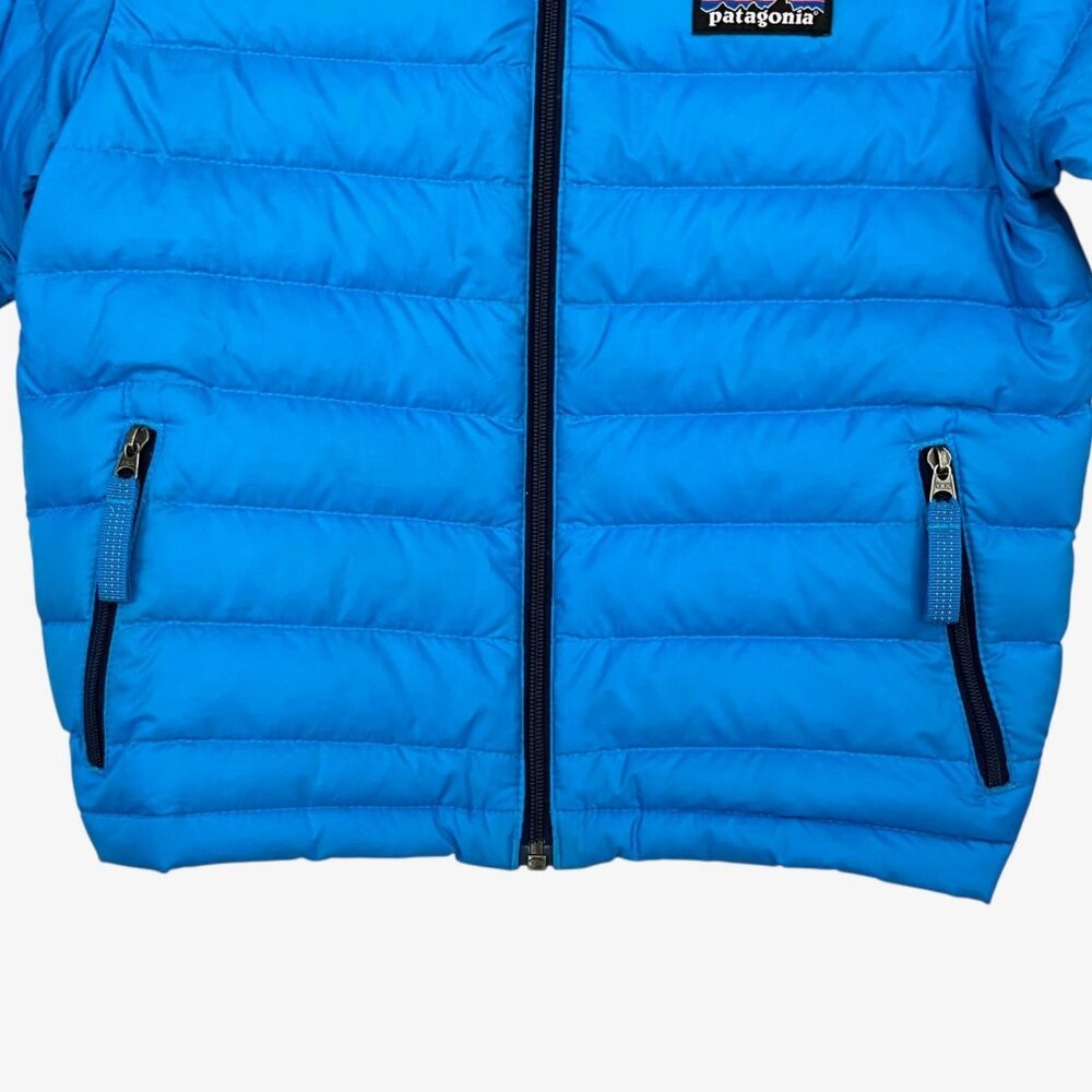 Patagonia Baby Down Sweater Jacket Blue Full Zip Size 3T - Picture 3 of 11